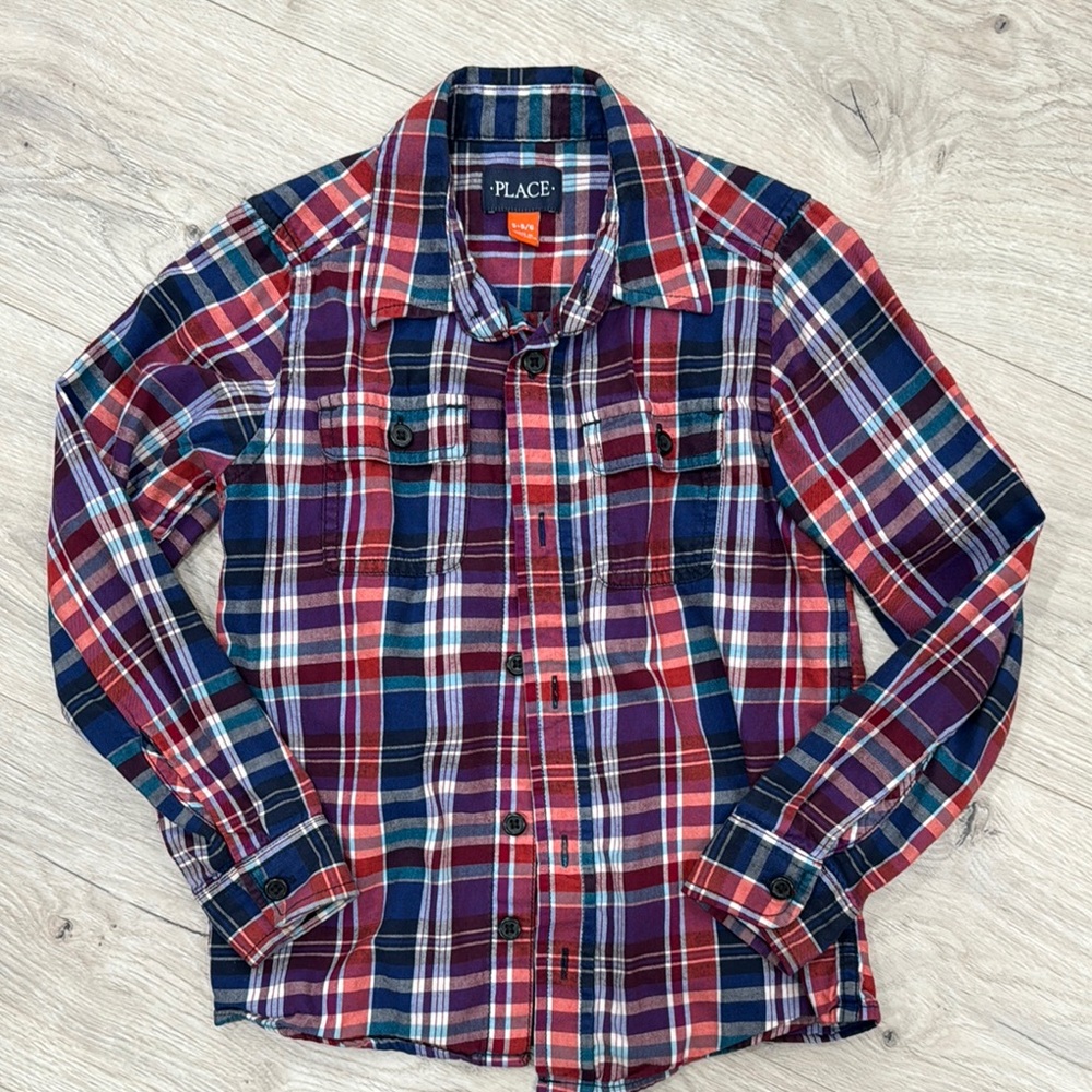The Children's Place Plaid Button-Up Shirt